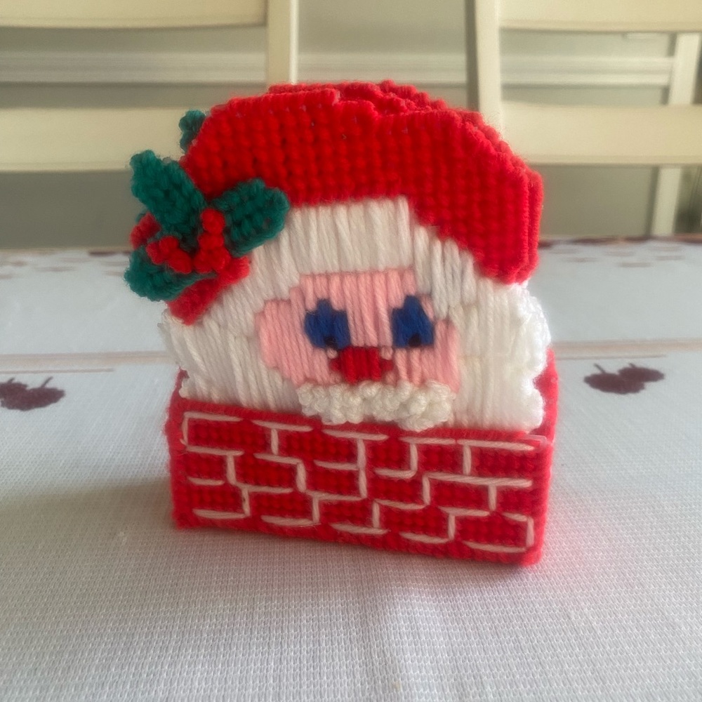 Vintage‎ Homemade Santa Coasters